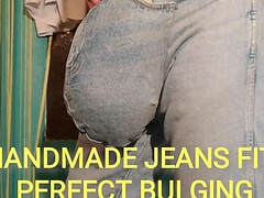 Huge jeans bulging in a handmade fashion from philmore