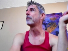 Dad Richard Lennox smokes while teasing his sonnie