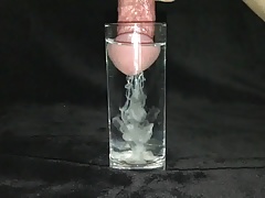 Cumshot in a Glass of Water 2