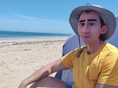 Watch Gay Step-dad Surf and Relax Without Clothes