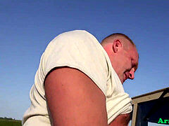 Military cubs outdoor poking and nutting