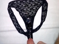 Ginormous Geyser of Jizm on Muddy Undies (barely legal Amateur Flick)