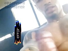 Jerk Off in the car, Cumshot, BlackPower