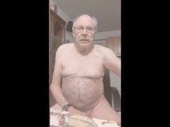 Grandpa on webcam