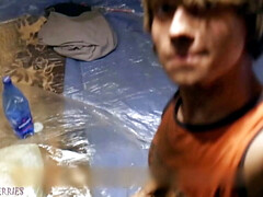 Dirty twinks footjob in socks