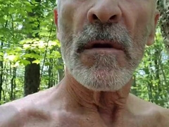 Dad take a walk in the Dinky, draining his lollipop, and have his ball sack juggling in the outdoors