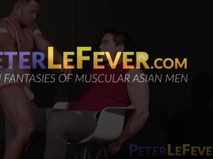 Trevor grinds at Axel Kanes crotch as he endures no hands allowed rule