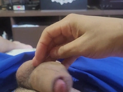 hand-job in the living apartment