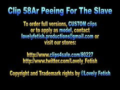 Clip 58Ar 2nd Peeing For The Slave - Sale: $4