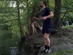 Thin-dip In Public, Getting Caught Nude, Jizz Outdoors