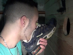 Kameron Frost and Alex Kiffeur screw at the glory hole