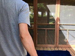 undress and jizz outdoors