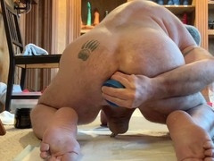 Wild sex toy action with extreme dildo and ass riding