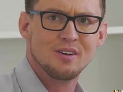 Bi guys ass fucked with strapon