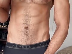 Huge cyclist's dick after race