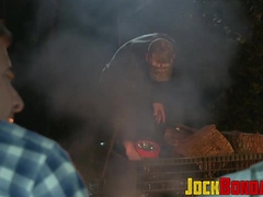 Mysterious assailant treats hunk Nick Moretti worse than a work horse