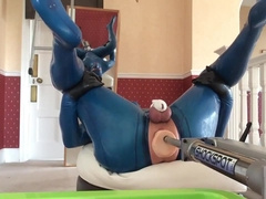 pvcsissy in innocence ass fucking tearing up machine