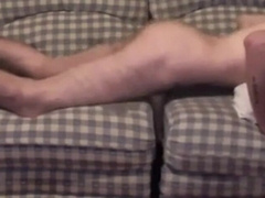 Twink Humping Sex Toy on Couch5