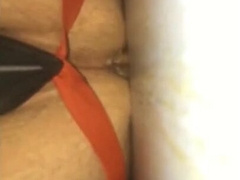 Cummy Hole Penetrated by a Skinny Sex Toy 2