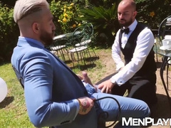 Manuel Scalco gives waiter Bruno Max good tip and hard anal banging