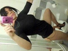 Cache, calze, bathroom masturbation hidden