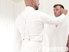 MasonicBoys Adam Snow fucks Logan Cross bareback hard