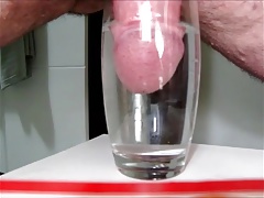 Long & Thick Cumrope in a Glass of Water