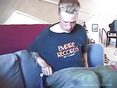 Young Brandon Jerks and Eats His Cum
