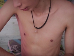 Mike Torres Blowing Massive Penis Thin Twunk Magic C Until He Ejaculates On His Tongue