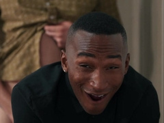 Dashing black lover throats the big dick and fucks like a whore