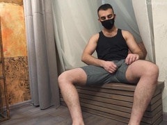 Straight Turkish Hunk Emil Emotionally Jerks Off His Big Dick