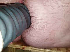 Gaping my hairy Asshole with Huge Dildo