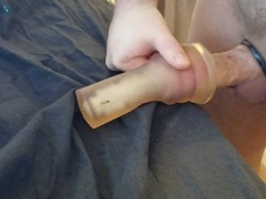 Big dick finished by handjob, stud gives blowjob and cums