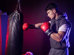 Sporty dudes find time to mix anal perversions in a great duo