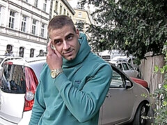 He cums on his forehead after intense fucking in point of view