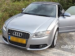 dabg0 fucks an Audi A4 S-line car exhaust