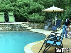 Hot athletic thief seduces horny police officer for blowjob