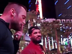 An incredible hotel threesome with some hot naked men