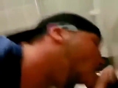 he gargle a meaty weenie to toilet