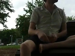 Public wank fun 8