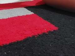 Home made 8" ass-fuck fuck stick having joy