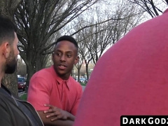DarkGodz.com - Muscular ebony hunk's raw, balls-deep domination of a white man