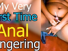 My very first time anal fingering