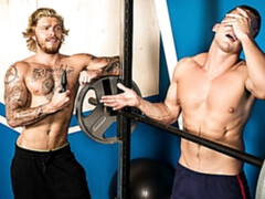 Blake Ryder and Jake Porter fucking at the gym