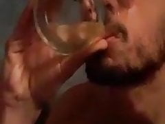 Fabio Baudino drinking his piss