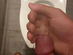 Cum swap under the airport stall! Would you taste?