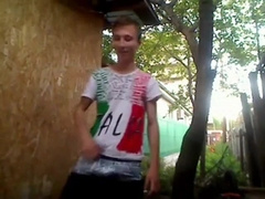 Twink's Outdoor Dance and Masturbation