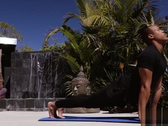 XXL Black Cock Gets Attention In A Private Yoga Class