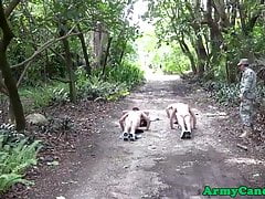 Army gays assfucking and sucking dick