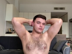 Meet & jerk series: episode one featuring a handsome Middle Eastern guy getting off